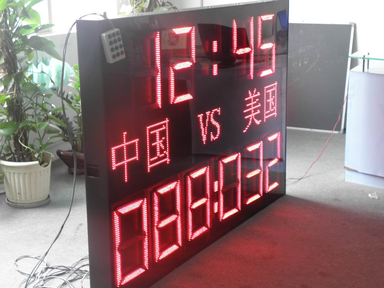 纯白色led条屏led门头单白色电子屏led白色文字走字屏